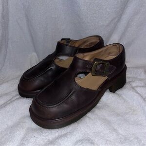 Vintage Dr. Martens Brown Leather Mary Jane’s